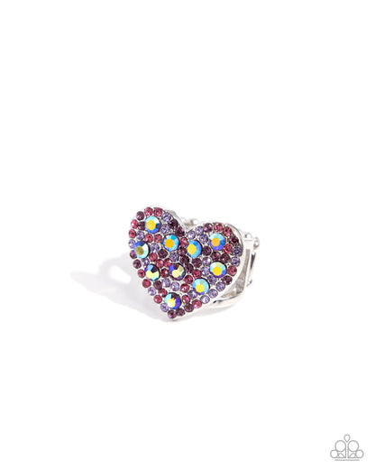 Extra Embellishment Purple Heart Ring - Jewelry by Bretta