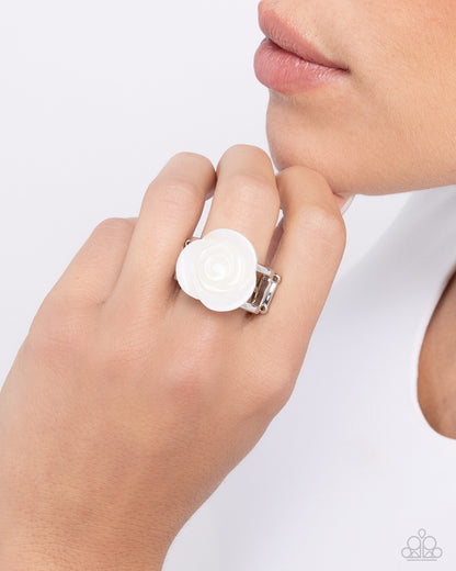 Top-SHELL Shine White Ring - Jewelry by Bretta