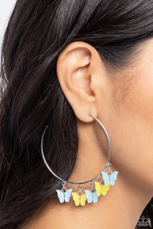 Bemusing Butterflies Blue Butterfly Earrings - Jewelry by Bretta