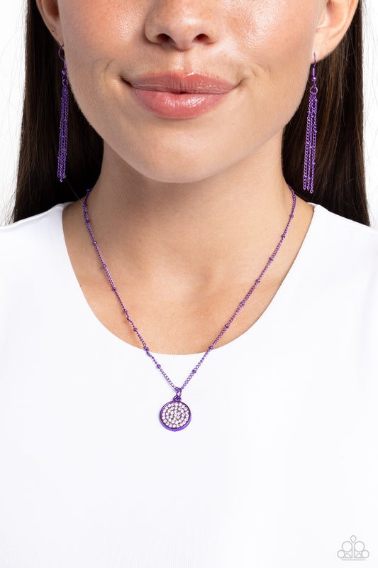 Bejeweled Basic Purple Necklace - Jewelry by Bretta