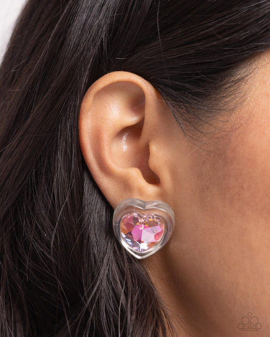 Heart-Pounding Haute Pink Heart Earrings - Jewelry by Bretta