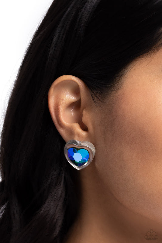 Heart-Pounding Haut Green Heart Earrings - Jewelry by Bretta