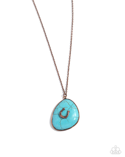 Horseshoe Hoedown Copper Necklace - Jewelry by Bretta