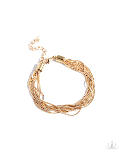 By a Show of STRANDS Gold Bracelet - Jewelry by Bretta