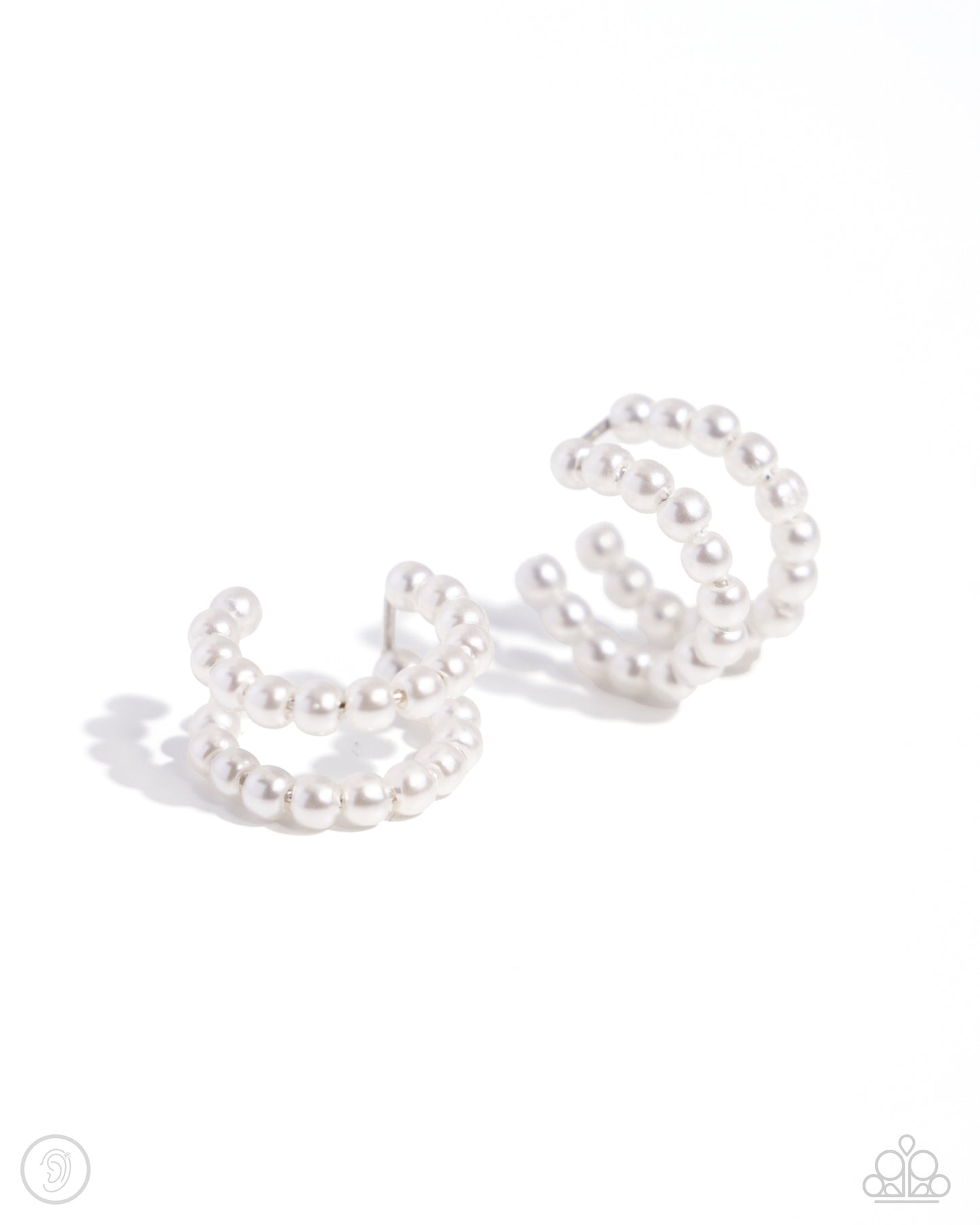PEARLS Just Want to Have Fun White Ear Cuffs - Jewelry by Bretta