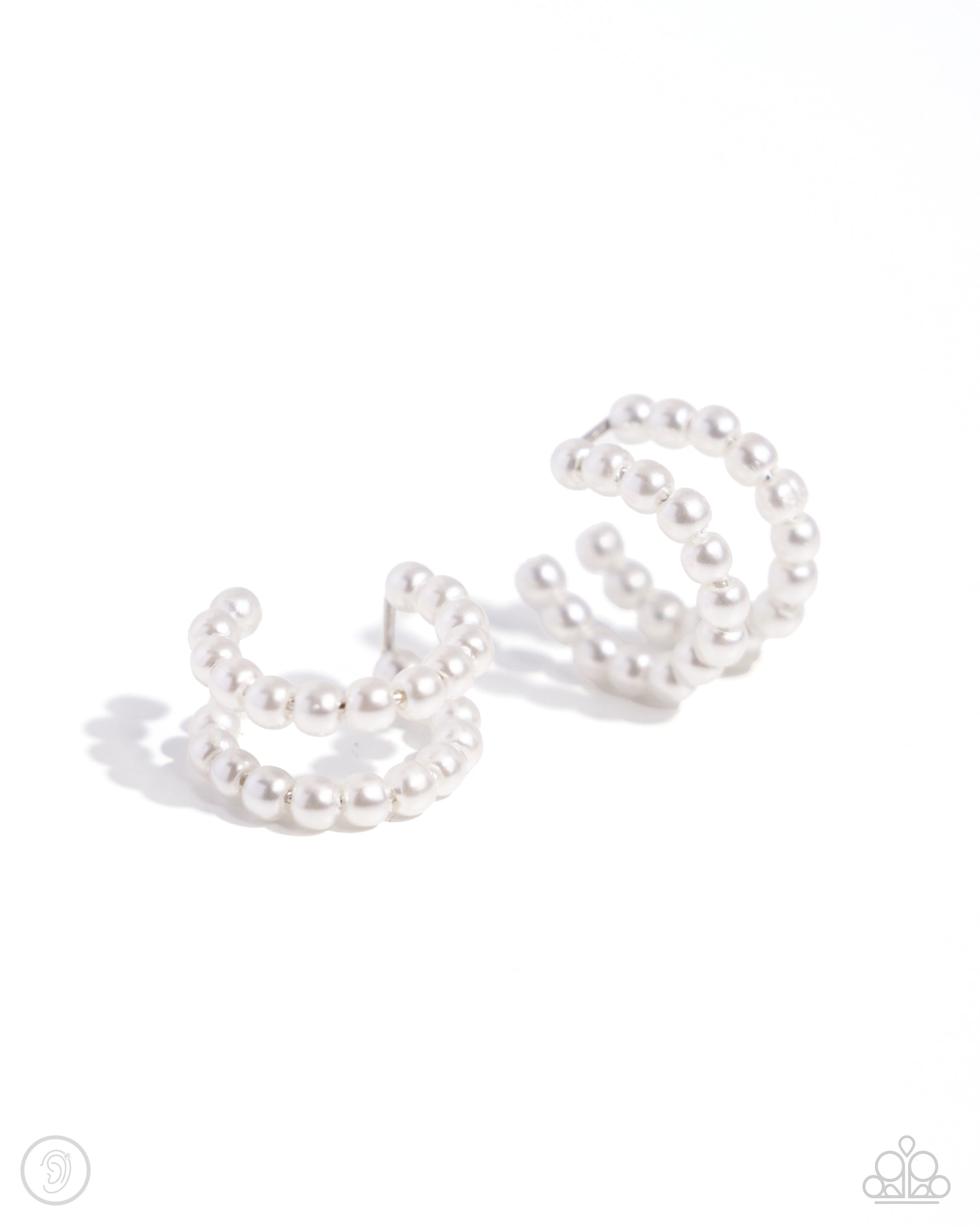 PEARLS Just Want to Have Fun White Ear Cuffs - Jewelry by Bretta