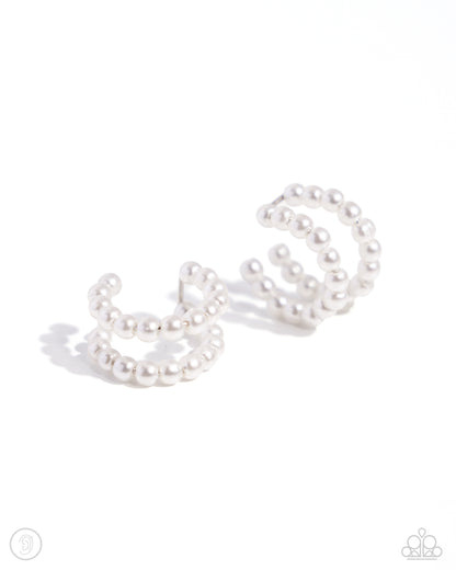 PEARLS Just Want to Have Fun White Ear Cuffs - Jewelry by Bretta