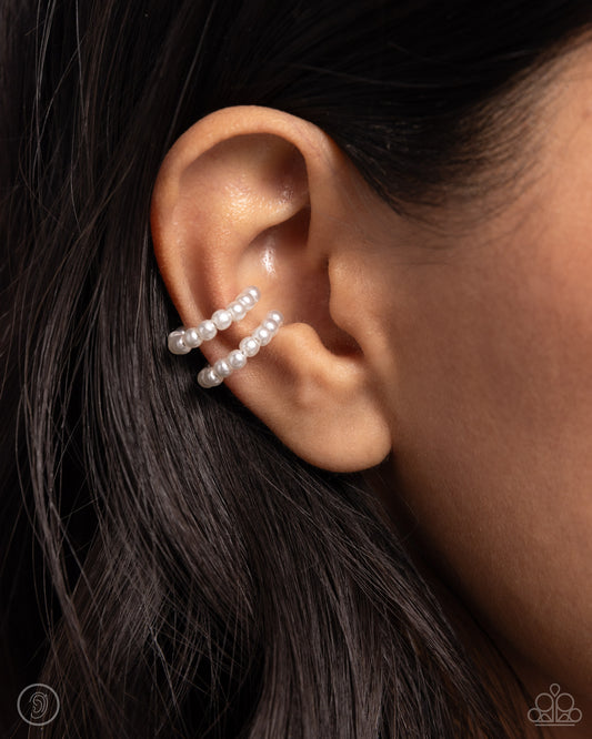 PEARLS Just Want to Have Fun White Ear Cuffs - Jewelry by Bretta