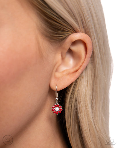 Floral Falsetto Red Necklace - Jewelry by Bretta