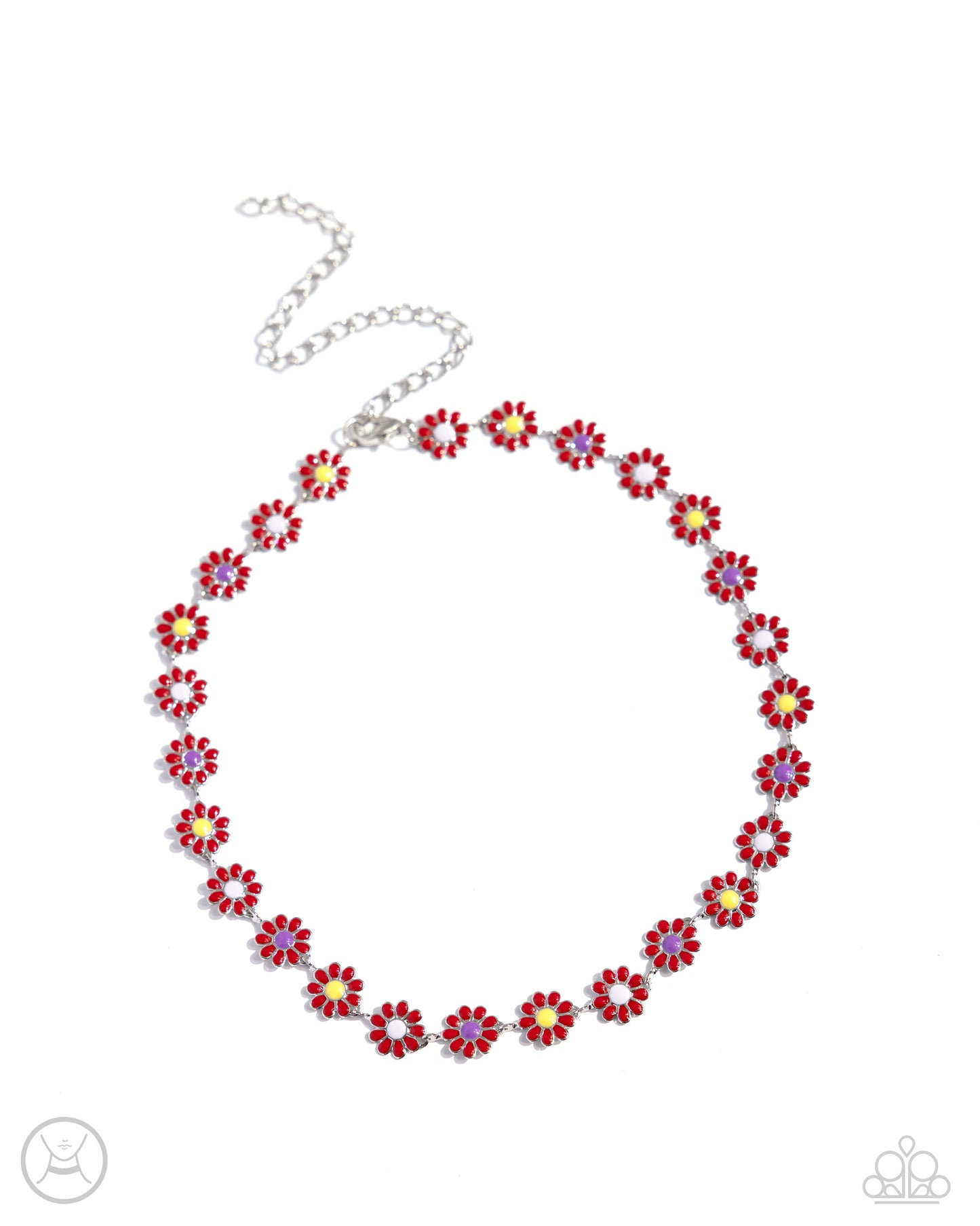 Floral Falsetto Red Necklace - Jewelry by Bretta