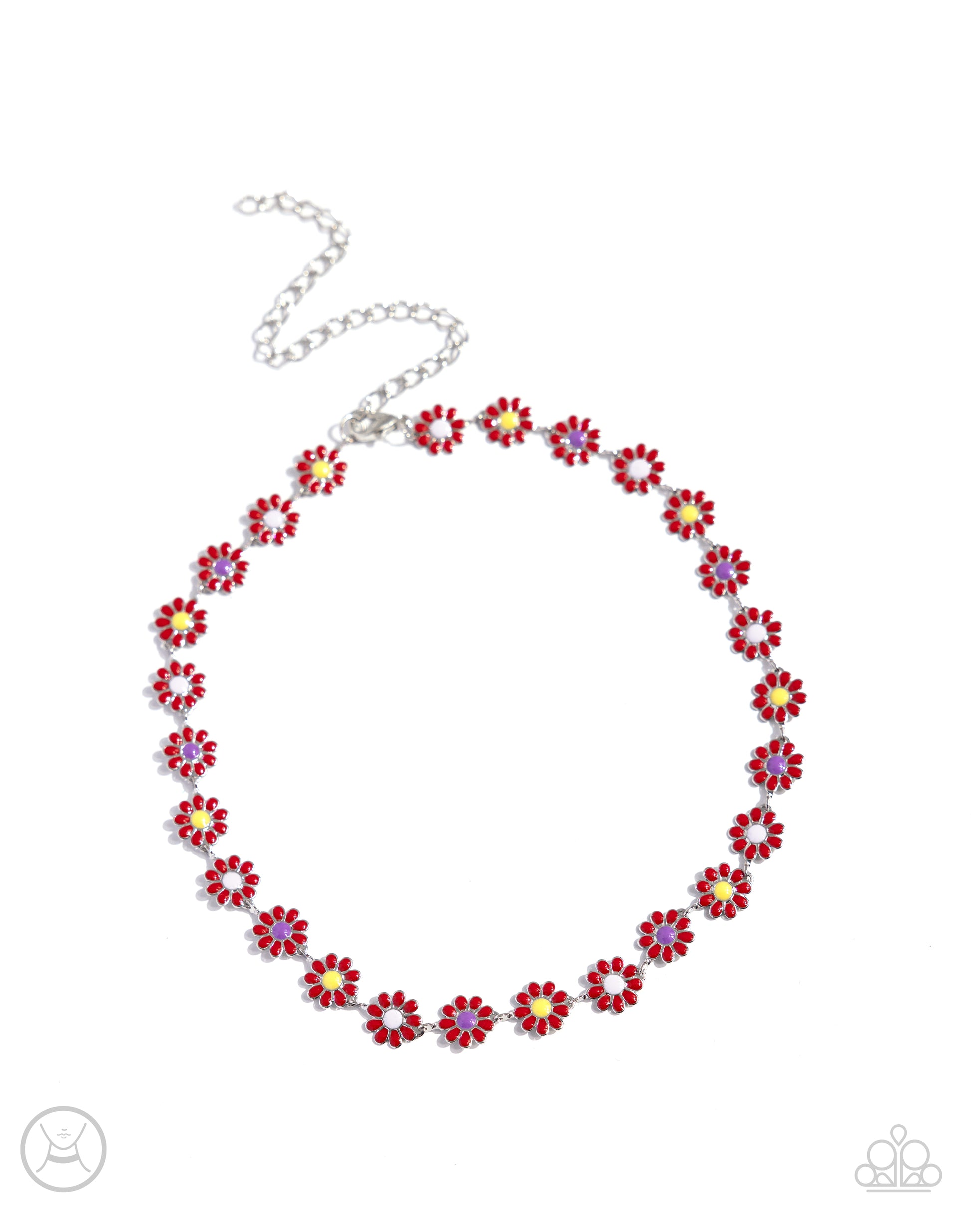 Floral Falsetto Red Necklace - Jewelry by Bretta