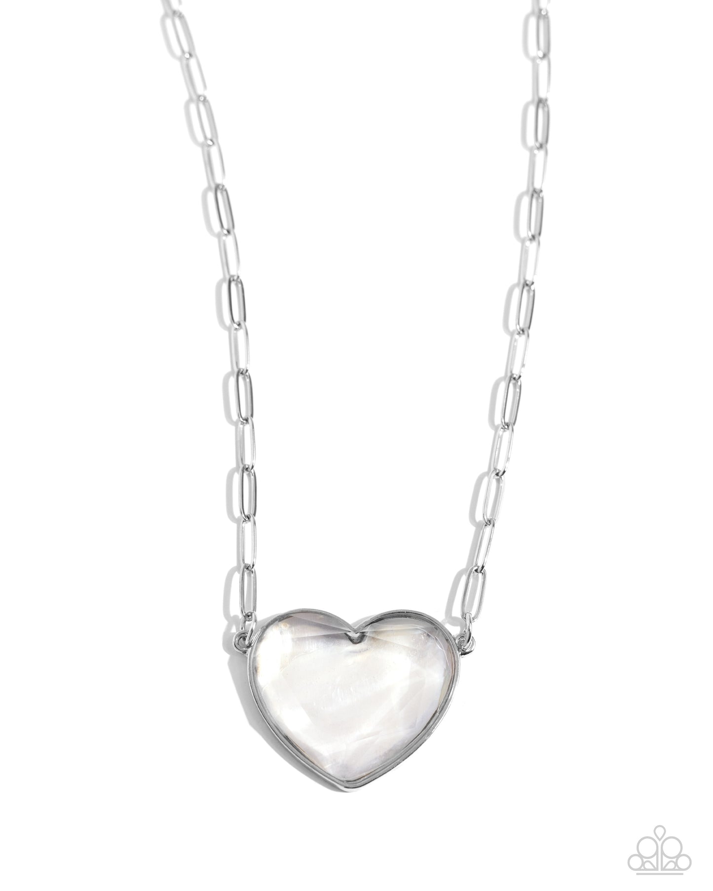 Seize the Sentiment White Heart Necklace- Jewelry by Bretta