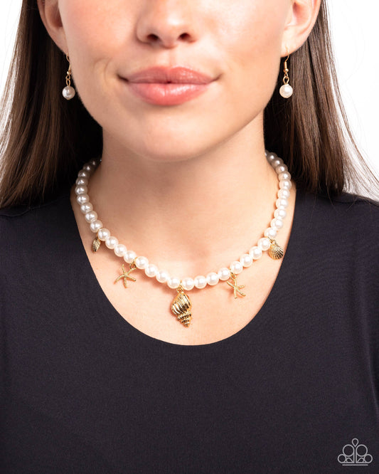 Beachcomber Beauty Gold Necklace - Jewelry by Bretta