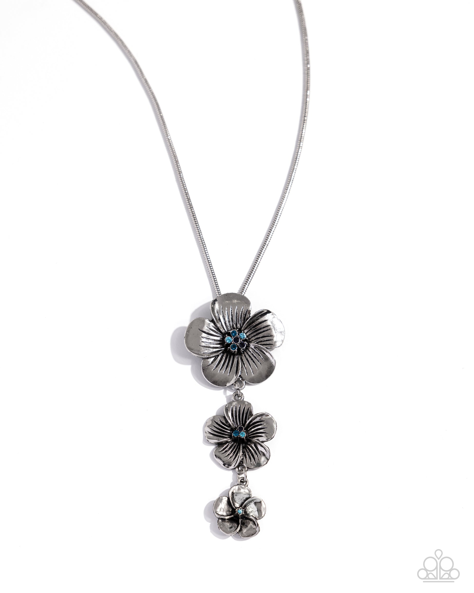 Wallflower Whimsy Blue Necklace - Jewelry by Bretta