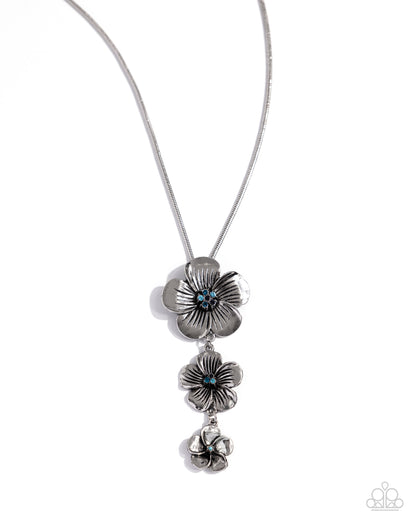 Wallflower Whimsy Blue Necklace - Jewelry by Bretta