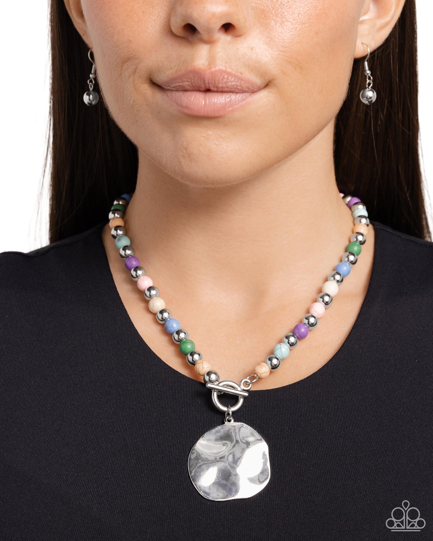 Textured Trinket Multi Necklace - Jewelry by Bretta