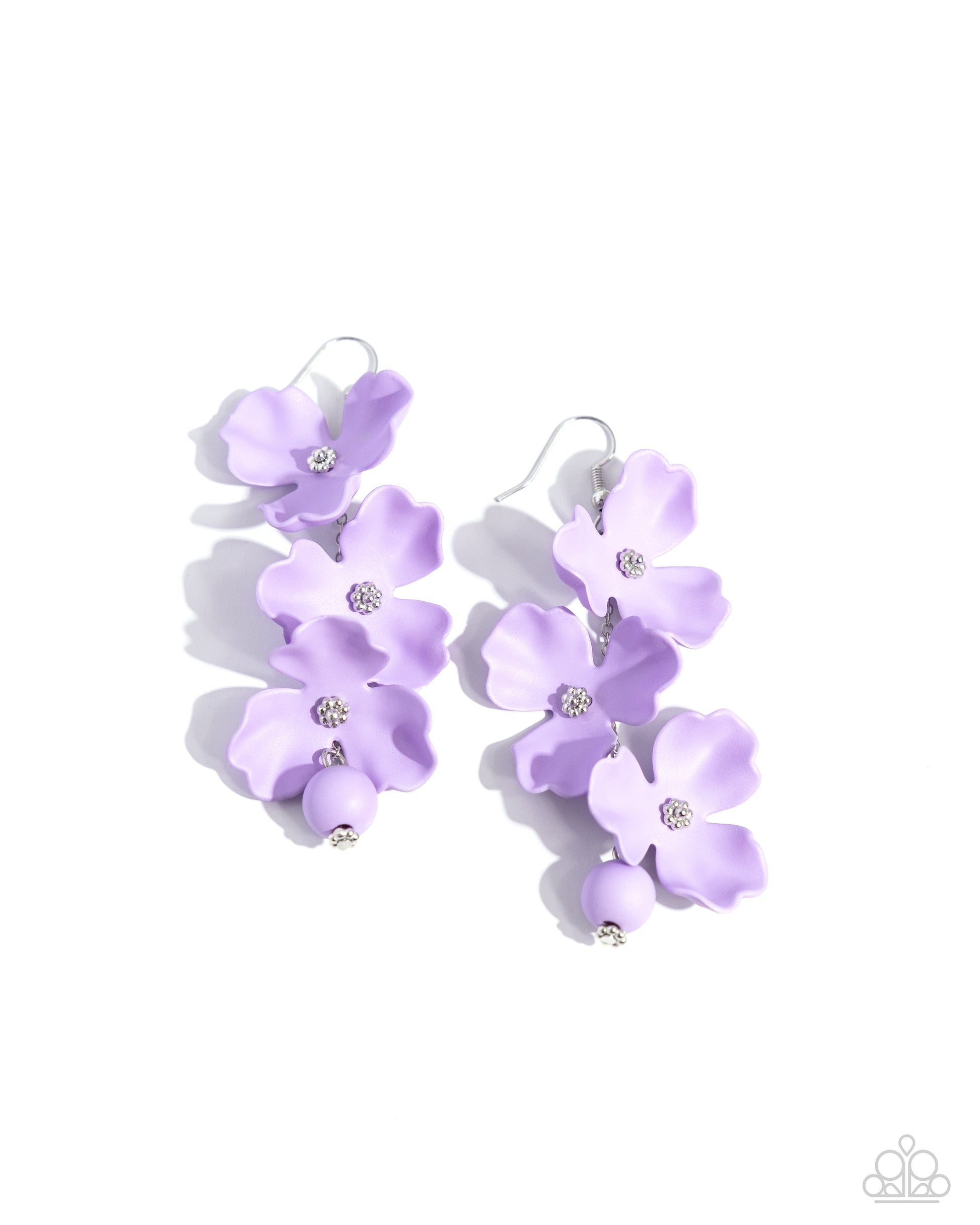 Plentiful Petals Purple Earrings - Jewelry by Bretta