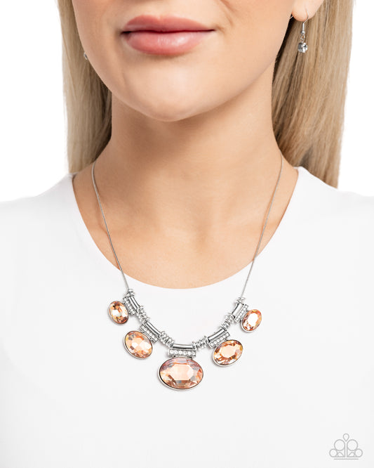 Socialite Status Orange Necklace - Jewelry by Bretta
