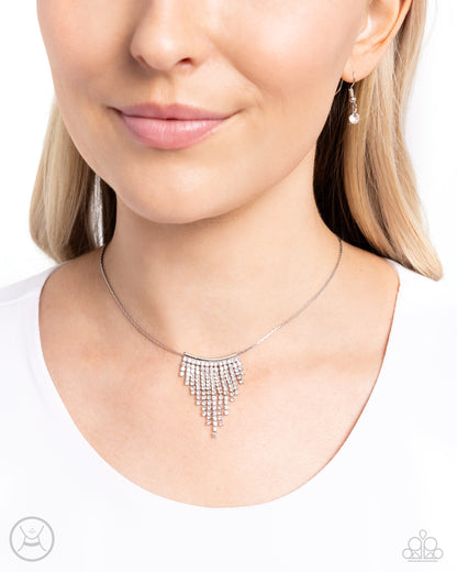 Chandelier Cadenza White Necklace - Jewelry by Bretta
