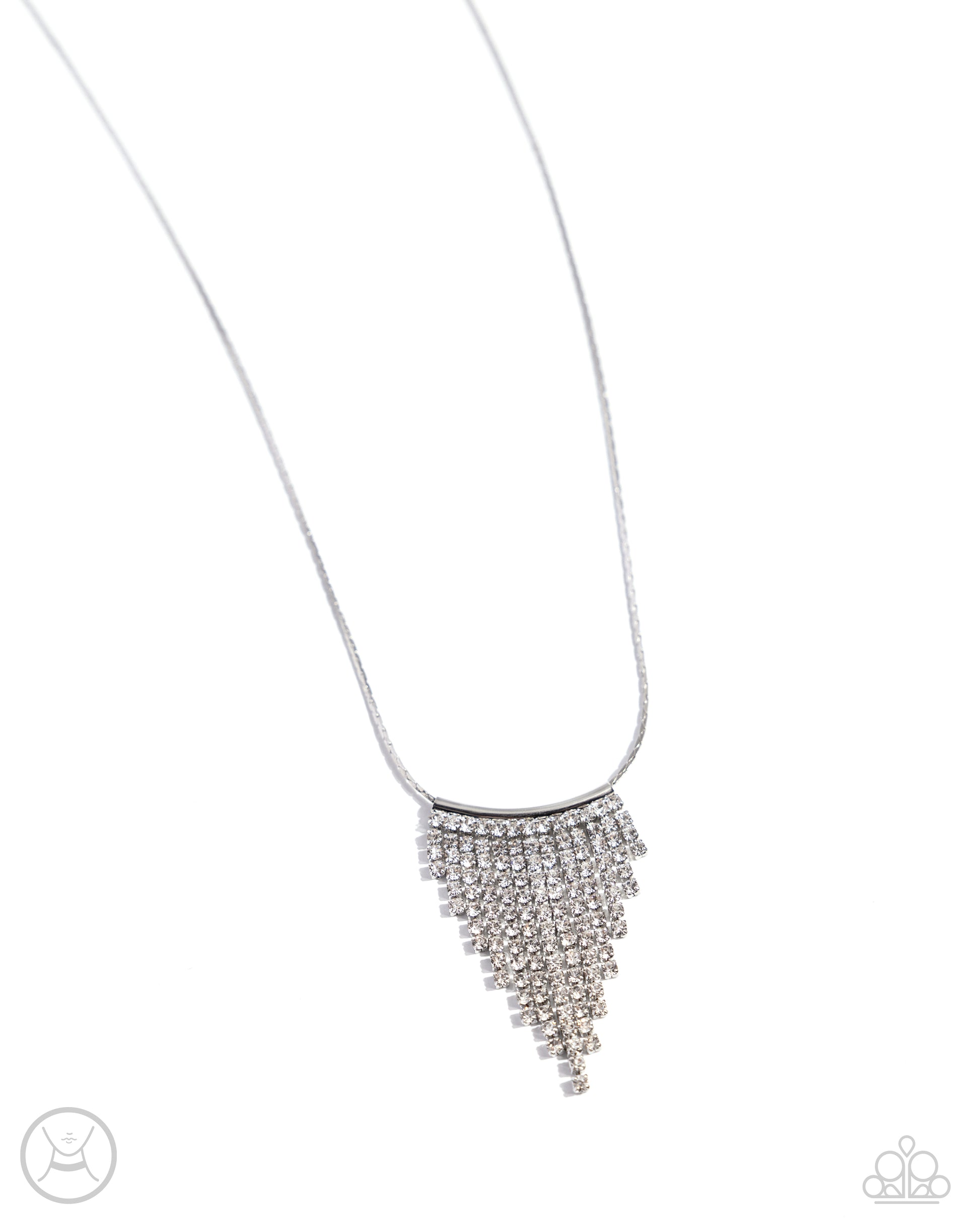 Chandelier Cadenza White Necklace - Jewelry by Bretta