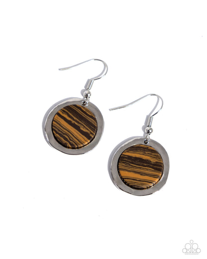 Pendant Paradox Brown Earrings - Jewelry by Bretta