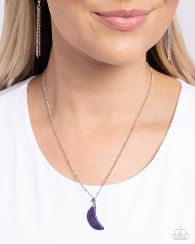 Lunar Lesson Purple Moon Necklace - Jewelry by Bretta