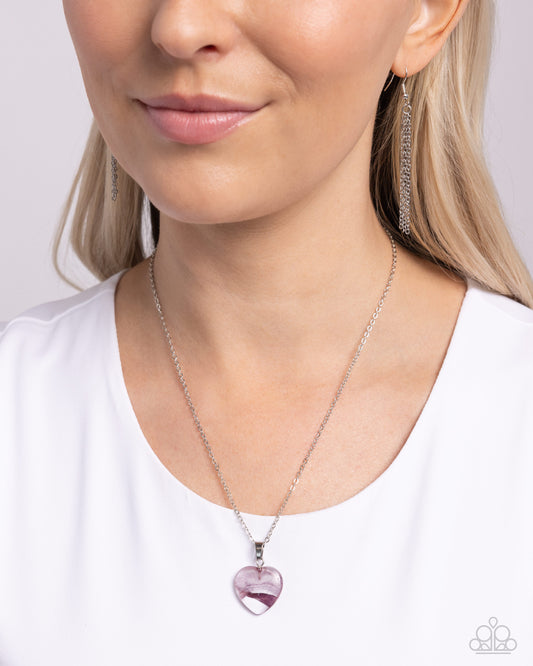 HEART Exhibition Purple Necklace - Jewelry by Bretta