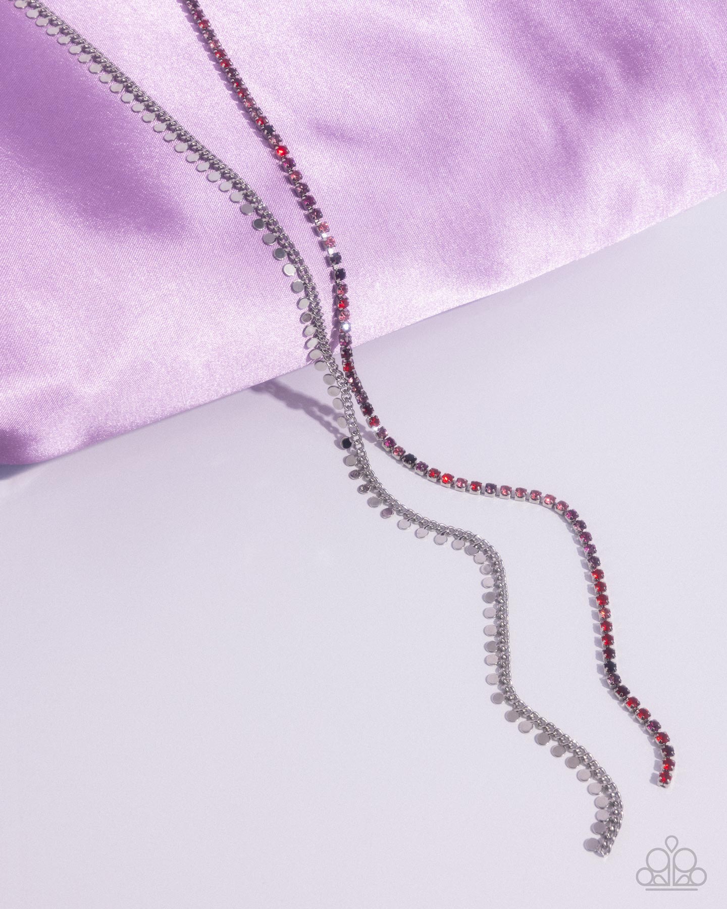 Elongated Eloquence Red Necklace - Jewelry by Bretta