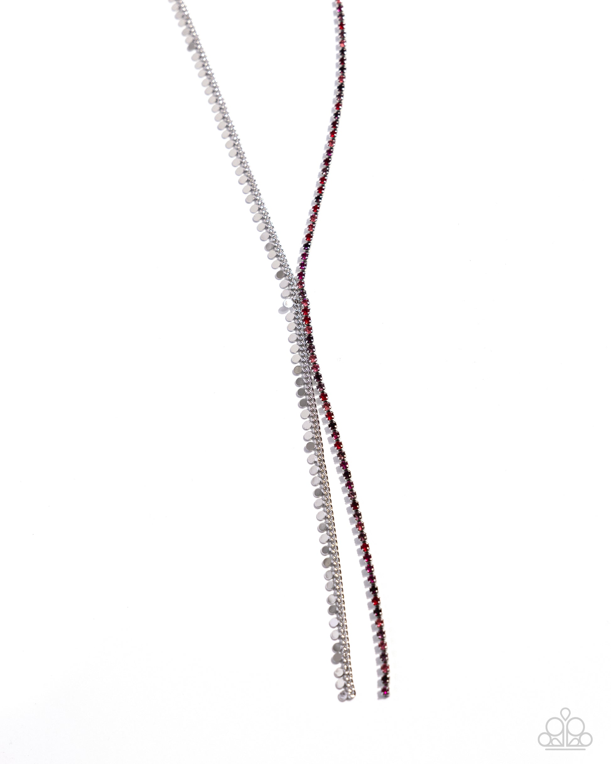 Elongated Eloquence Red Necklace - Jewelry by Bretta