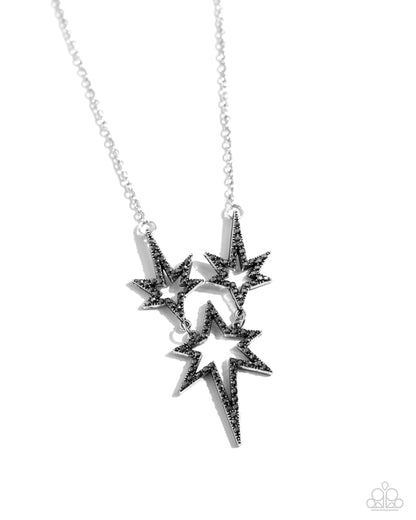 Explosive Exhibit Silver Necklace  - Jewelry by Bretta