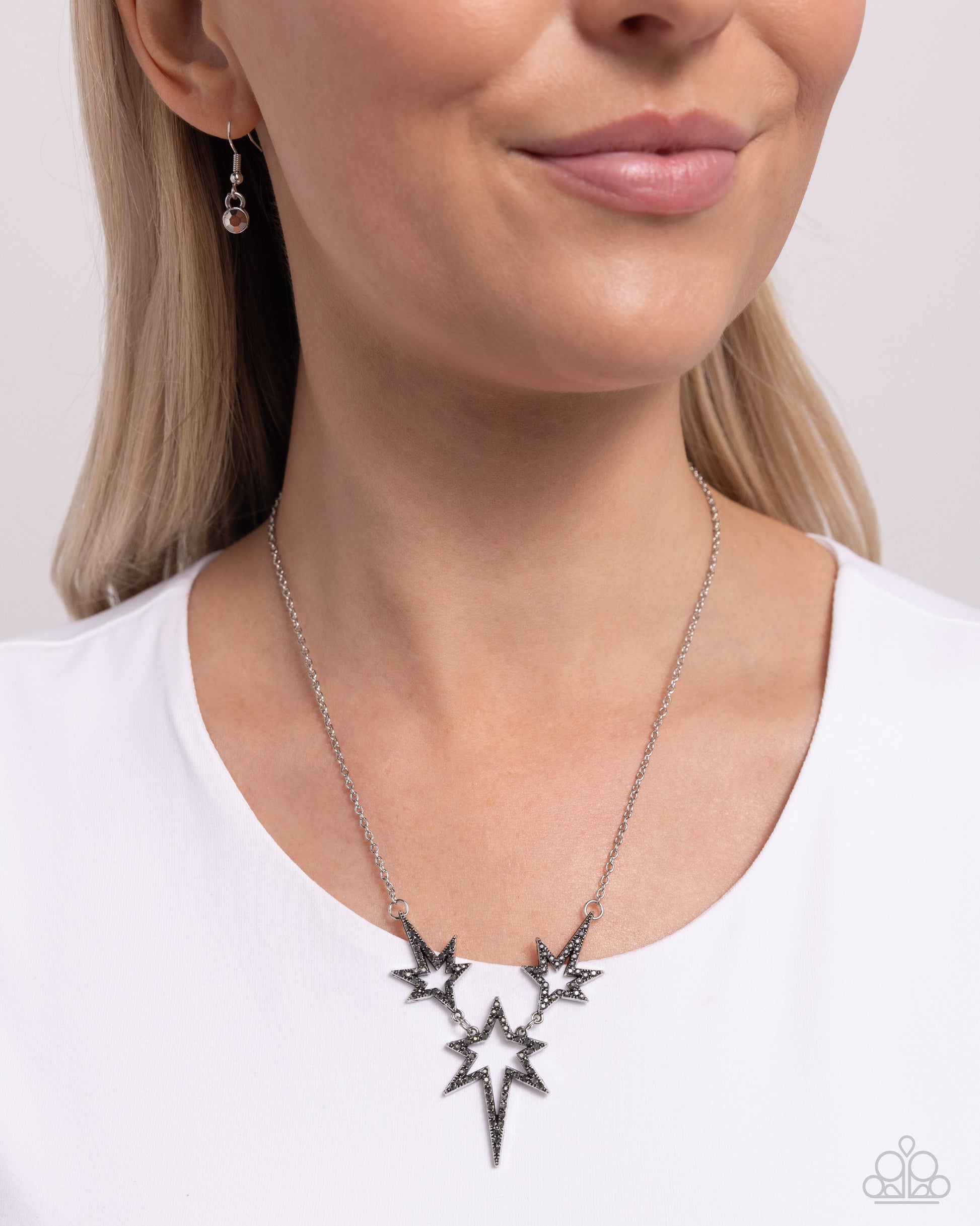 Explosive Exhibit Silver Necklace  - Jewelry by Bretta