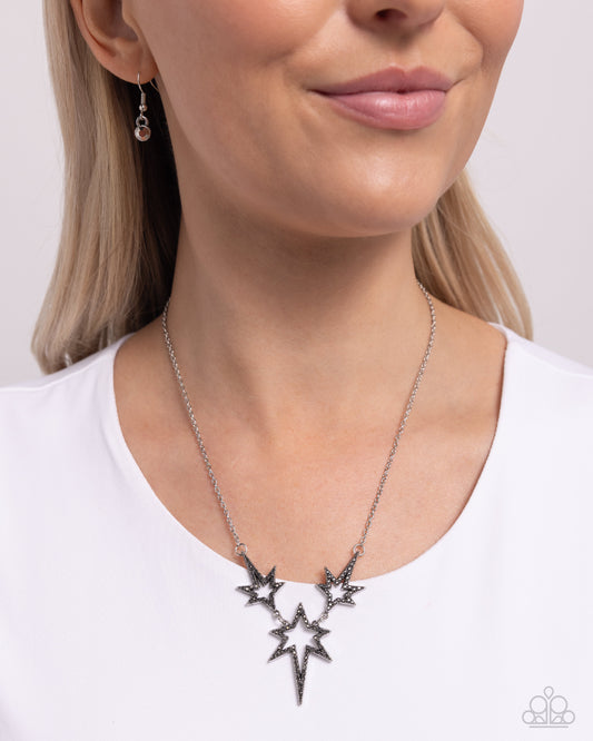 Explosive Exhibit Silver Necklace  - Jewelry by Bretta
