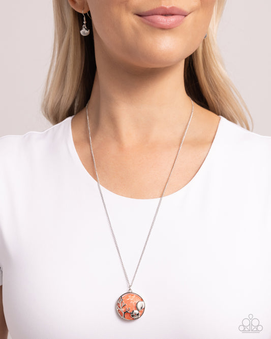 Opulent Ostentation Orange Necklace - Jewelry by Bretta