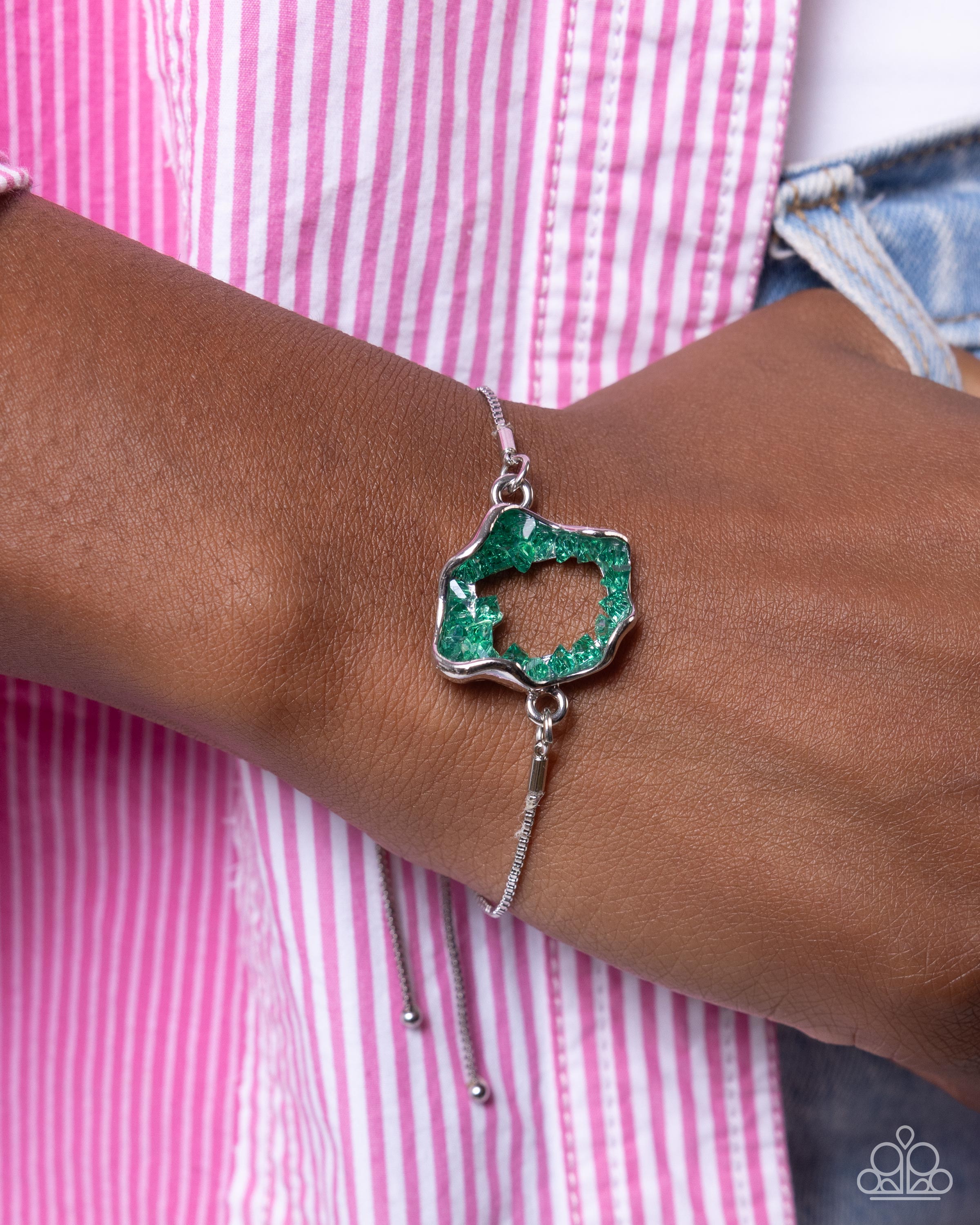 Molten Mogul Green Bracelet - Jewelry by Bretta