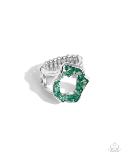 Geode Grace Green Ring - Jewelry by Bretta