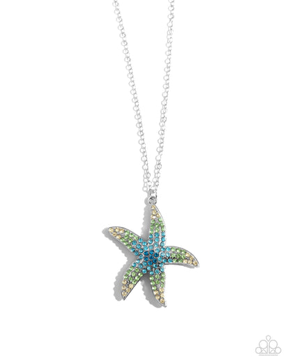 Starfish Staycation Blue Necklace - Jewelry by Bretta