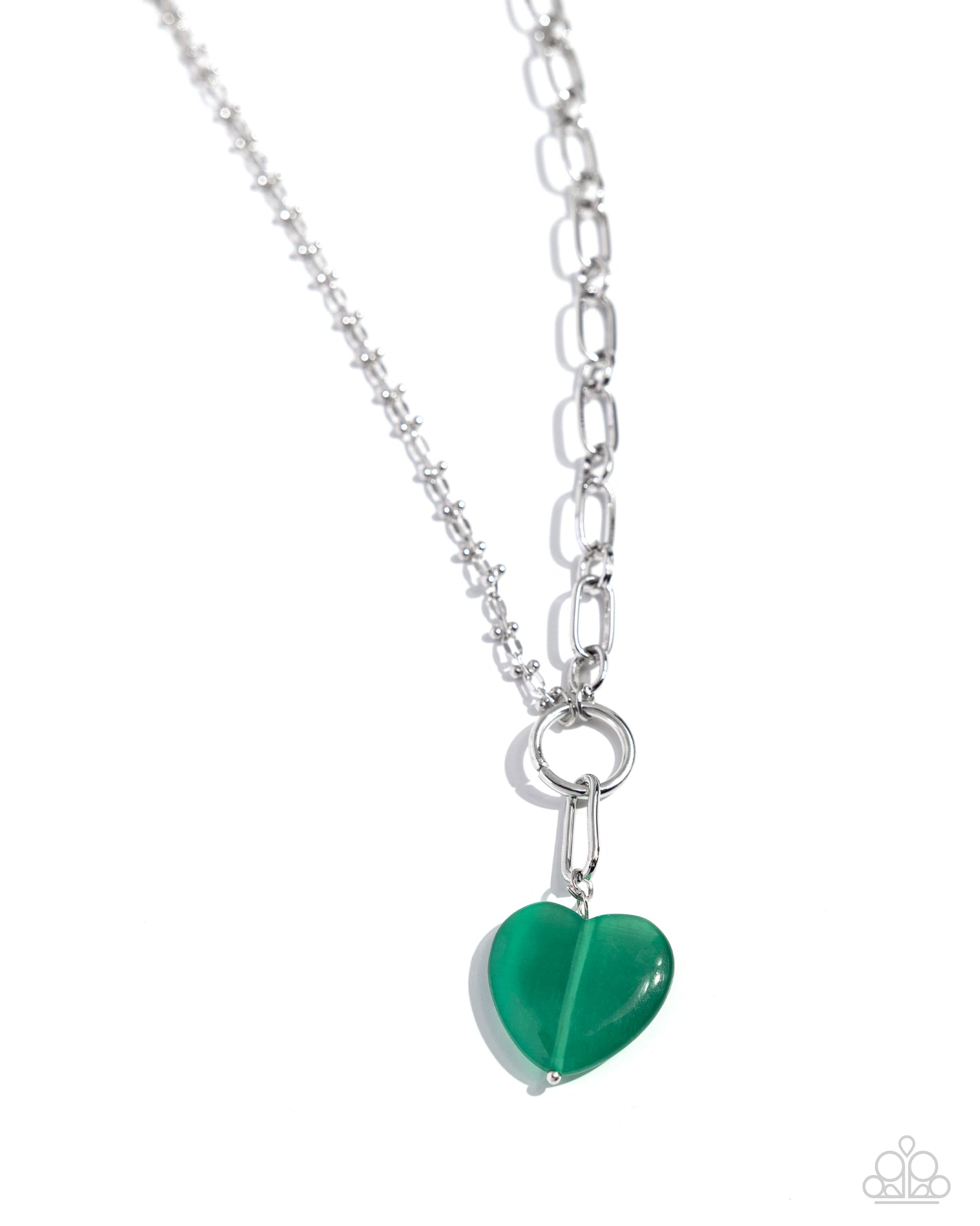 Definition of HEART Green Necklace and Bracelet Set