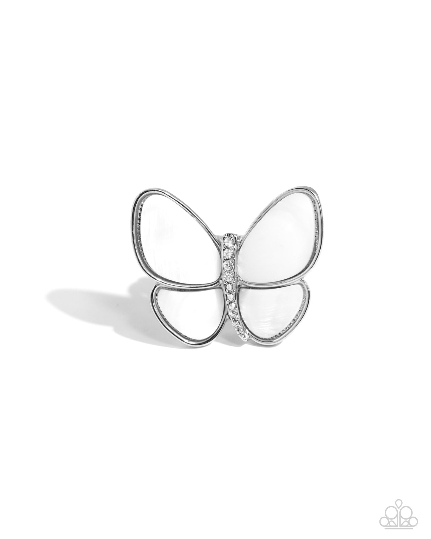 Aerial Admiration White Butterfly Ring - Jewelry by Bretta