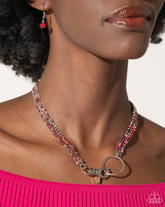Chic Connection Red Necklace - Jewelry by Bretta