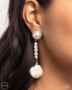 Oceanic Occasion White Shell Earrings - Jewelry by Bretta