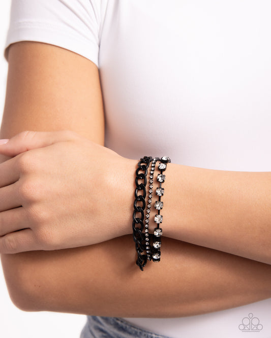 Colorful Canvas Black Bracelet - Jewelry by Bretta