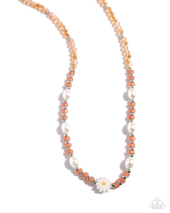 Daisy Deal Orange Necklace - Jewelry by Bretta