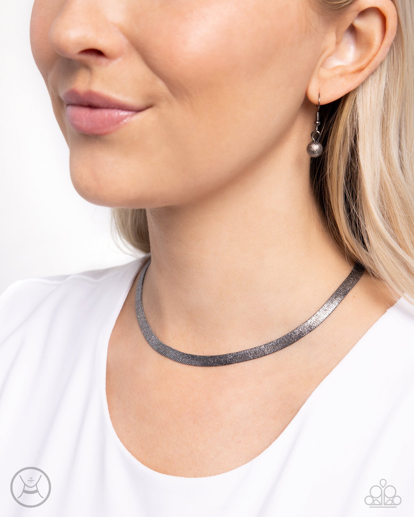Simply Scintillating Black Necklace - Jewelry by Bretta