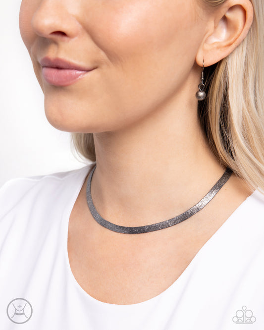 Simply Scintillating Black Necklace - Jewelry by Bretta