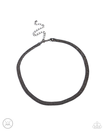 Simply Scintillating Black Necklace - Jewelry by Bretta