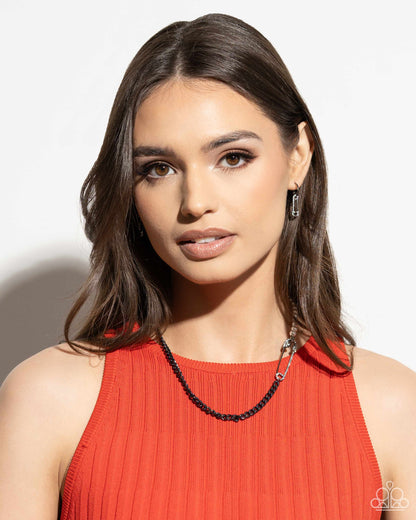 Safety Pin Style  Black Set - Jewelry by Bretta