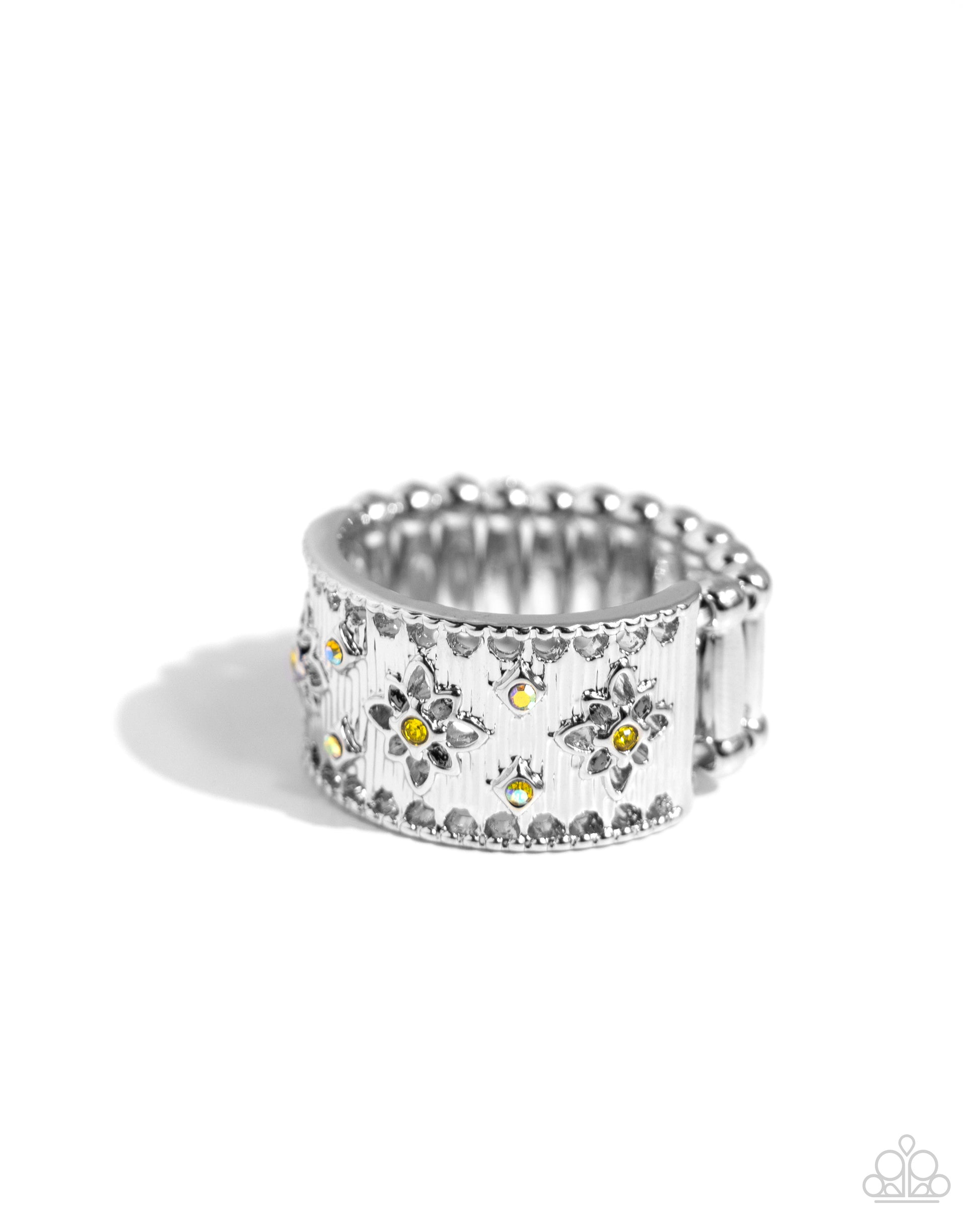Whimsical Wallpaper Yellow Ring - Jewelry by Bretta