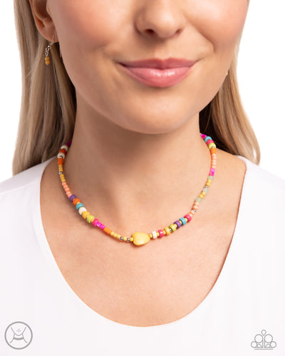 Y2K Energy Yellow Necklace - Jewelry by Bretta