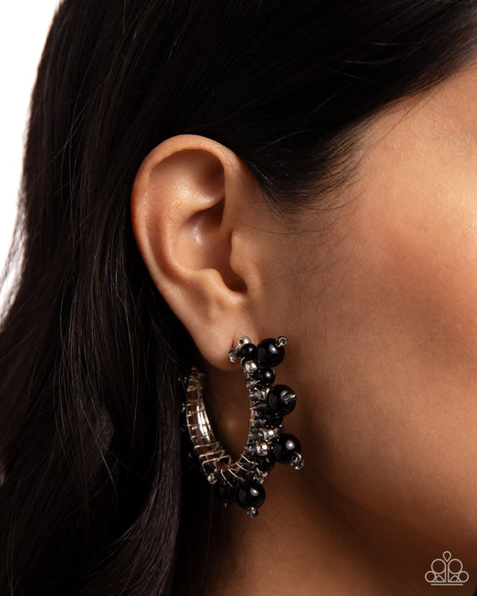 Elite Expense Black Earrings - Jewelry by Bretta