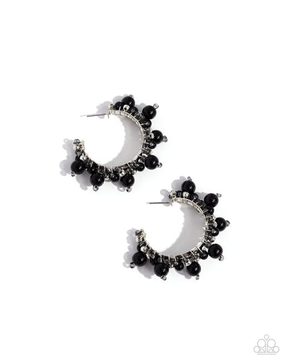 Elite Expense Black Earrings - Jewelry by Bretta